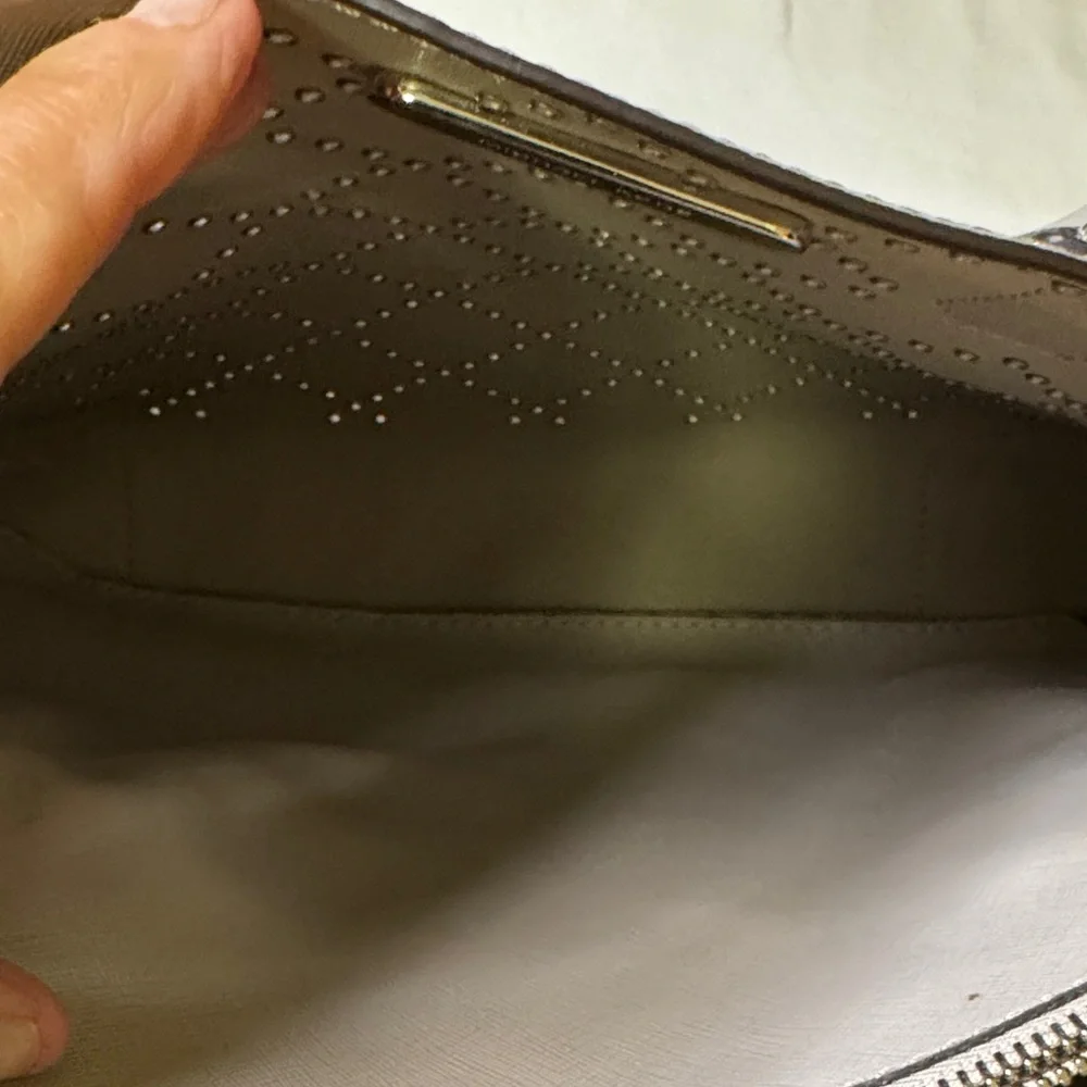 Michael Kors Studded Satchel Tote –‎ Gray Leather